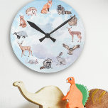 Der Raum-Rotwildfox-Kaninchen der Waldtier-Kinder Runde Wanduhr<br><div class="desc">Dieser Entwurf war geschaffener zwar digitaler Art. Er kann im Bereich personalisiert sein zur Verfügung stellt oder, besonders anfertigend, indem er das Klicken beschließt, um weitere Wahl besonders anzufertigen und den Namen, die Initialen oder die Wörter ändert. Sie können die Textfarbe auch ändern und den Text für einen Entwurf des...</div>