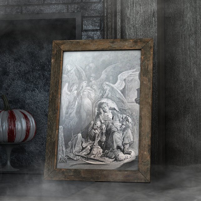 Der Raven von Gustave Dore Gravur Seidenpapier (Von Creator hochgeladen)