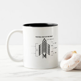Der Realteil des Boot-Lustigen Rudersports und der Zweifarbige Tasse
