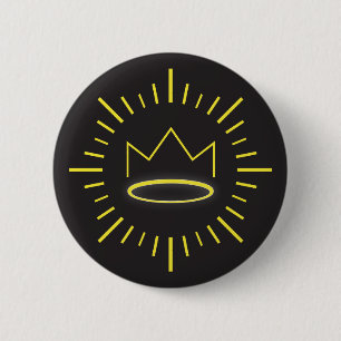 Der rechtschaffene Königknopf Button