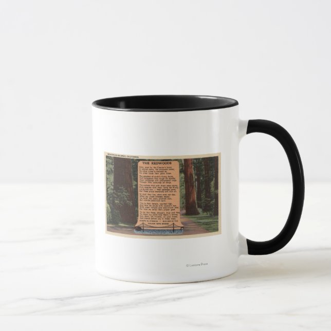Der Redwood Highway, Gedicht von Strauß Tasse (Rechts)