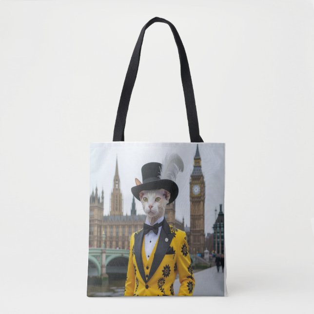 Der Regal Sphynx in seinem verblüffenden Anzug im  Tasche (Vorderseite)