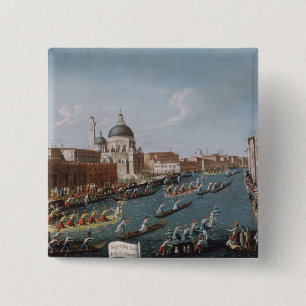 Der Regatta der Frauen auf dem Canal Grande, Button