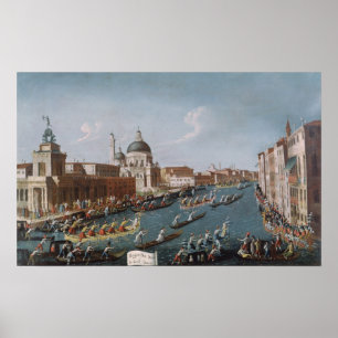 Der Regatta der Frauen auf dem Canal Grande, Poster
