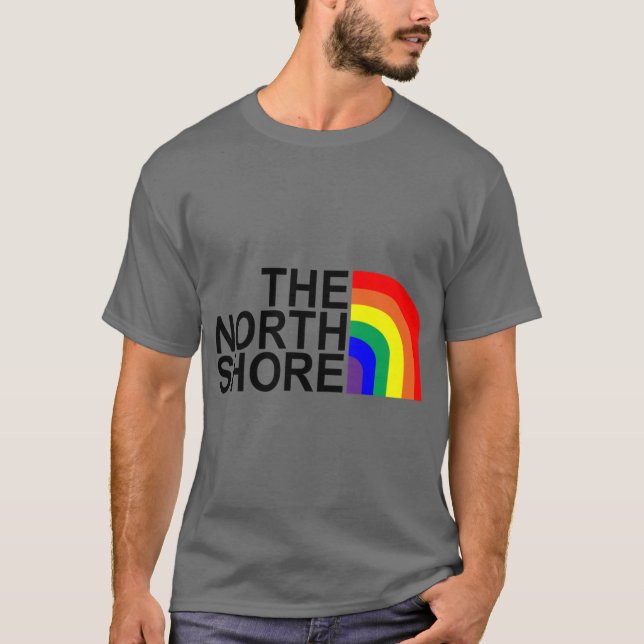 Der Regenbogen an der Nordküste T-Shirt (Vorderseite)