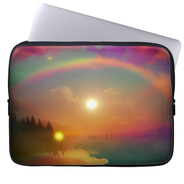 Der Regenbogen Laptopschutzhülle (Vorderseite)