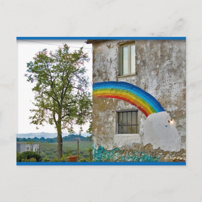 Der Regenbogen Postkarte (Vorderseite)