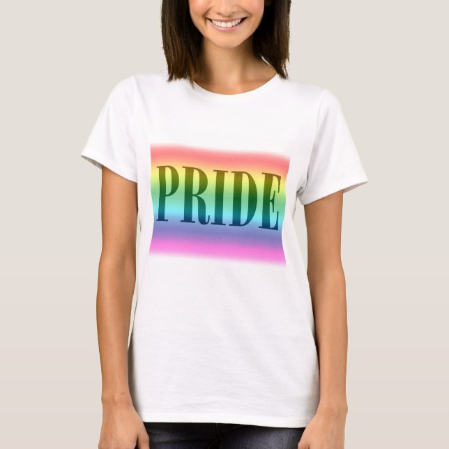 Der Regenbogen-Stolz-T - Shirt der Frauen (Vorderseite)