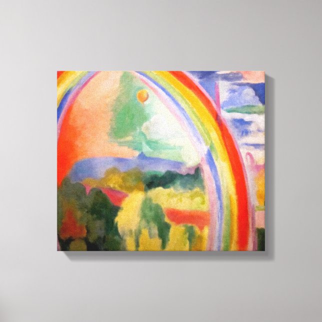 Der Regenbogen von Robert Delaunay Leinwanddruck (Vorderseite)