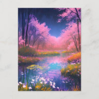 Der Regenbogenfarbene Sumpf im verzauberten Wald