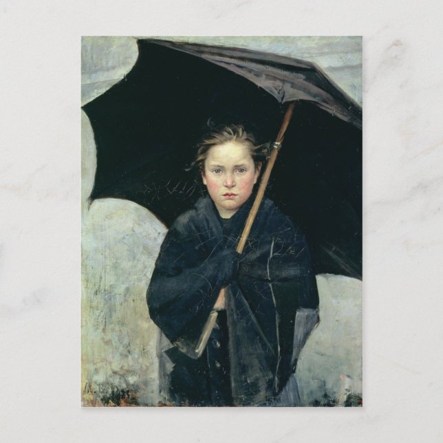 Der Regenschirm von Marie Bashkirtseff CC0220 Post Postkarte (Vorderseite)