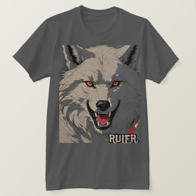 Der Regler | Aggressives Wolf-T - Shirt-Design für T-Shirt (Design vorne)