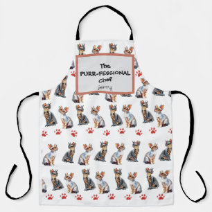 "Der reine Koch" Cat Lover Custom Schürze