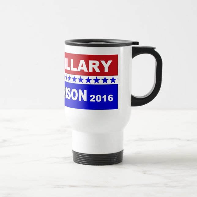 Der Reise-Tasse Hillary-Gefängnisses 2016 Reisebecher (Rechts)