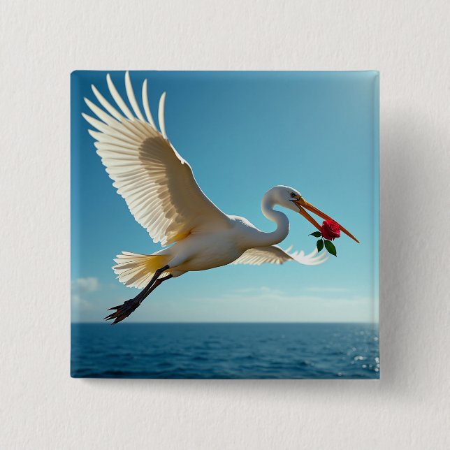 Der reisende Vogel Button (Vorderseite)