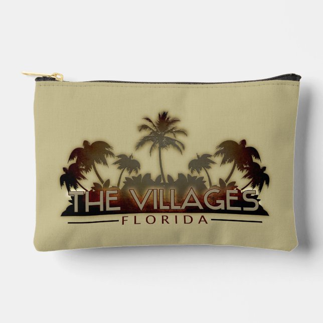 Der Reißverschluss der Villages Florida Zubehörtasche (Vorderseite)