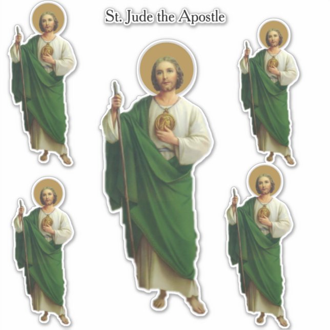 Der religiöse hl. Jude der Apostel Jesu Aufkleber (Vorderseite)