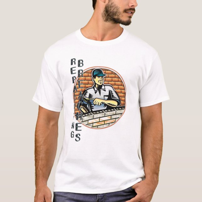 Der Reparaturhauer des Bruches T-Shirt (Vorderseite)