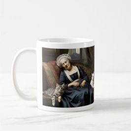 " DER REPOSE DER KATZLADY " KAFFEETASSE