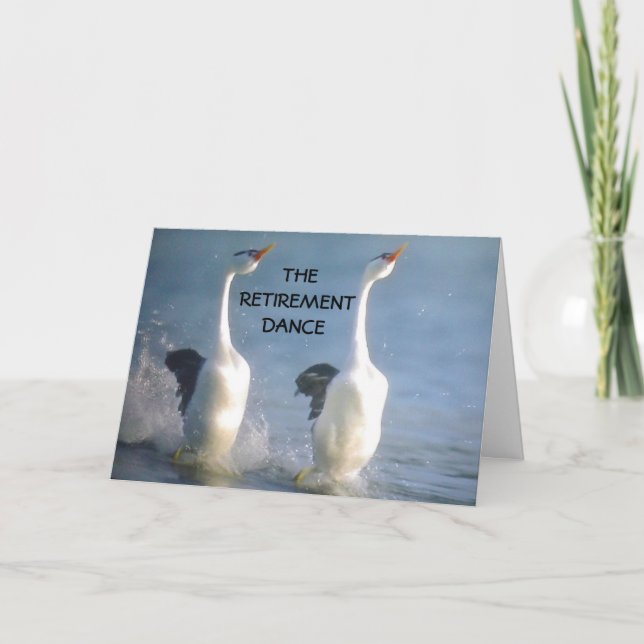 DER RETIREMENT-TANZ FÜR SIE KARTE (Vorderseite)