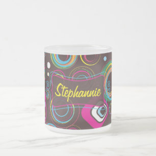 Der Retro Circle Mattiert Glass Coffee Tasse Cup d