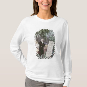 Der Rev. John Wesley, der das Grab seiner Mutter T-Shirt