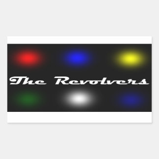 Der Revolver-Aufkleber Rechteckiger Aufkleber