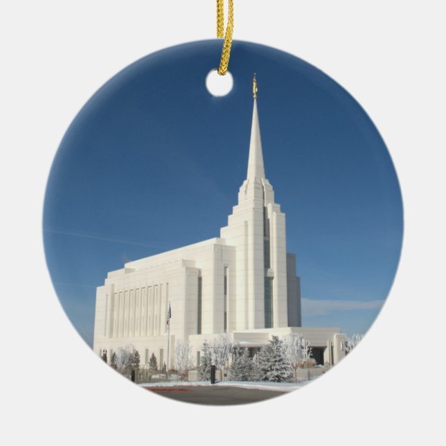 Der Rexburg LDS Tempel Keramik Ornament (Vorne)