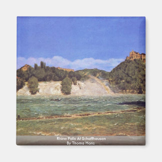 Der Rhein fällt in Schaffhausen durch Thoma Hans Magnet