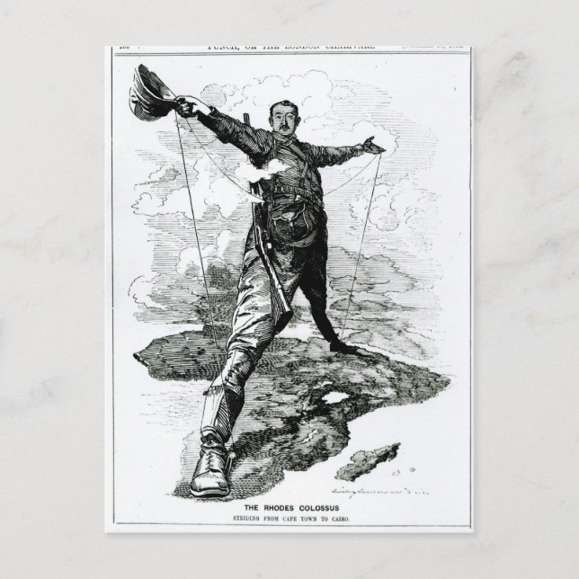 Der Rhodes Kolossus von Punch Postkarte (Vorderseite)