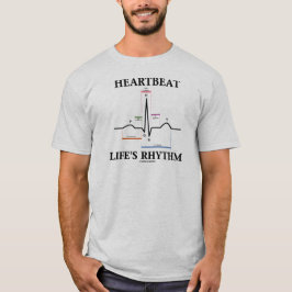 Der Rhythmus des Herzschlag-Lebens (ECG/EKG T-Shirt