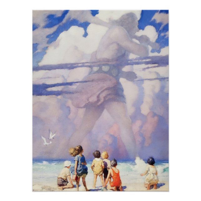 „Der Riese“ Feen-Kunst von NC Wyeth Poster (Vorderseite)