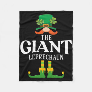 Der Riesen-Leprechaun St. Patricks Day Matching Fleecedecke