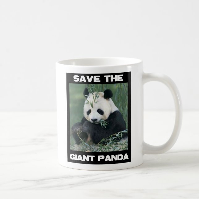 Der Riesenpanda gerettet Kaffeetasse (Rechts)