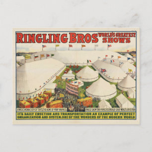 Der Ringling Bros. Zirkus Postkarte
