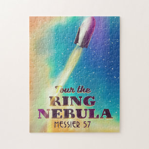 Der Ringnebel (Messier 57) Weltraum-Reiseposter.