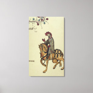 Der Ritter, ein Faksimile aus Leinwanddruck