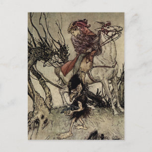 „Der Ritter und Gnom“ von Arthur Rackham Postkarte