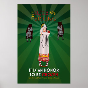 Der Ritus Frühlings-des heidnischen Poster