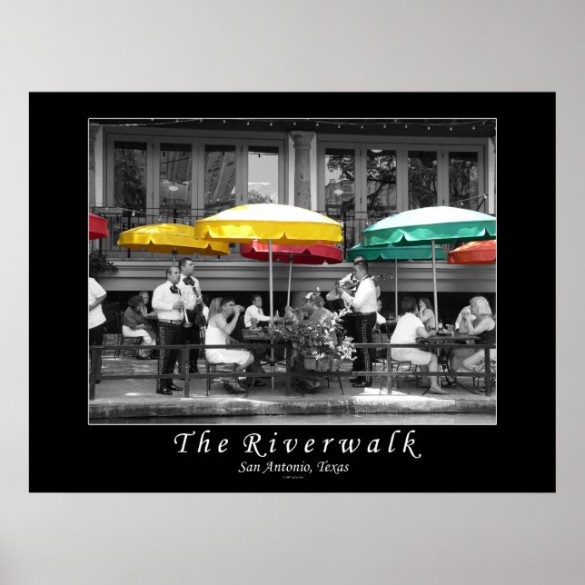 Der Riverwalk in San Antonio, Texas Poster (Vorne)