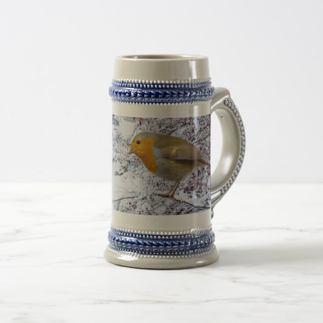 Der Robin Bierglas (VorderseiteRechts)