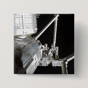 Der Roboterarm des japanischen Experimentes Modu 2 Button