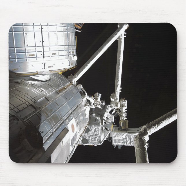 Der Roboterarm des japanischen Experiments Modu 2 Mousepad (Vorne)