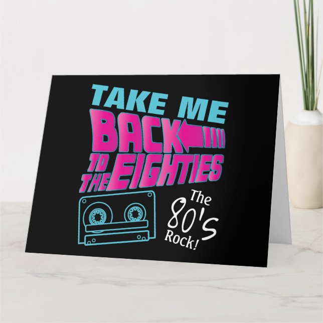 Der Rock der 80er Karte (Vorderseite)