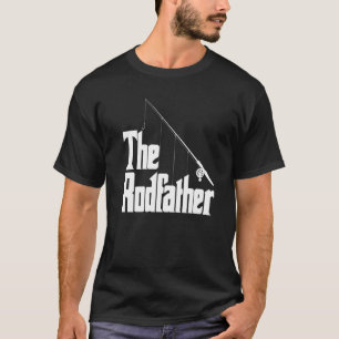 Der Rodfather Eisangler Eisfischen Angelrute Karpf T-Shirt
