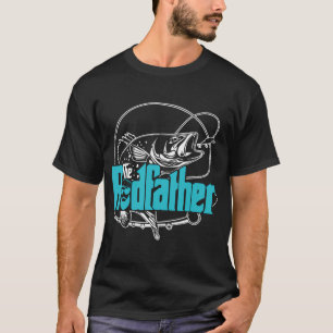 Der Rodfather Lustige Fisch- und Anglergeschenke F T-Shirt