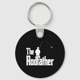 Der Rodfather Lustige Fischer T-Shirt Meer Schlüsselanhänger