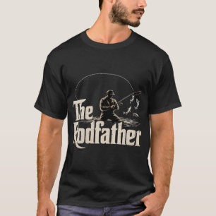 Der Rodfather Lustiger Angel-Liebhaber-Ruten-Fisch T-Shirt