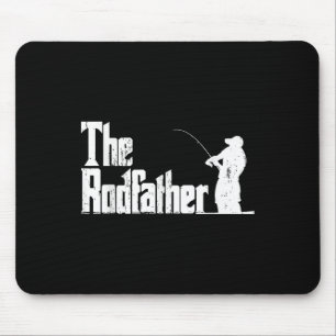 Der Rodfather Lustiger Angel Outdoor Angler Vater Mousepad
