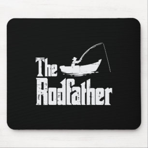 Der Rodfather Spaß Angeln Vatertag Film Wortspiel Mousepad